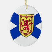 Vlag van Nova Scotia, Canada Keramisch Ornament (Rechts)