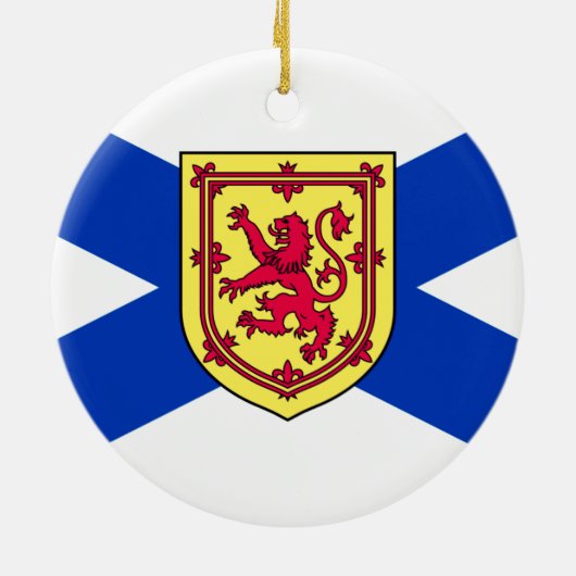 Vlag van Nova Scotia, Canada Keramisch Ornament (Achterkant)