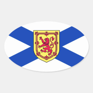Vlag van Nova Scotia, Canada Ovale Sticker