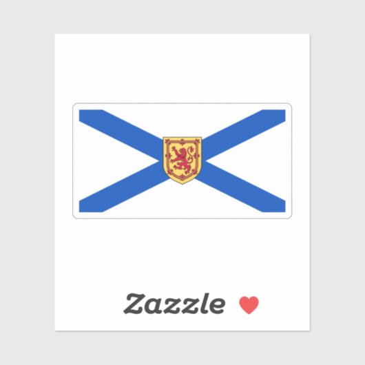 Vlag van Nova Scotia, Canada Sticker (Vel)