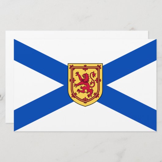 Vlag van Nova Scotia (Canadese provincie) Briefpapier (Voorkant / Achterkant)