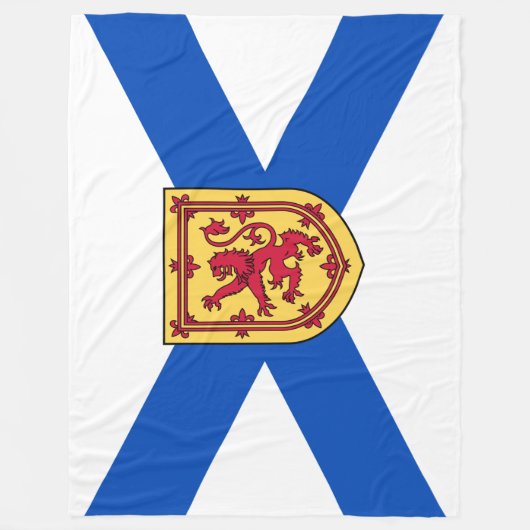 Vlag van Nova Scotia (Canadese provincie) Fleece Deken (Voorkant)