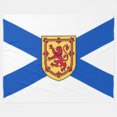 Vlag van Nova Scotia (Canadese provincie) Fleece Deken (Voorkant (Horizontaal))