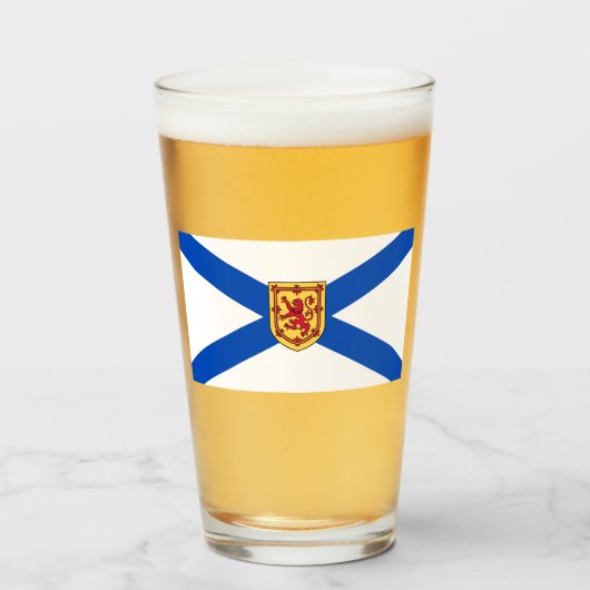 Vlag van Nova Scotia (Canadese provincie) Glas (Voorkant gevuld)