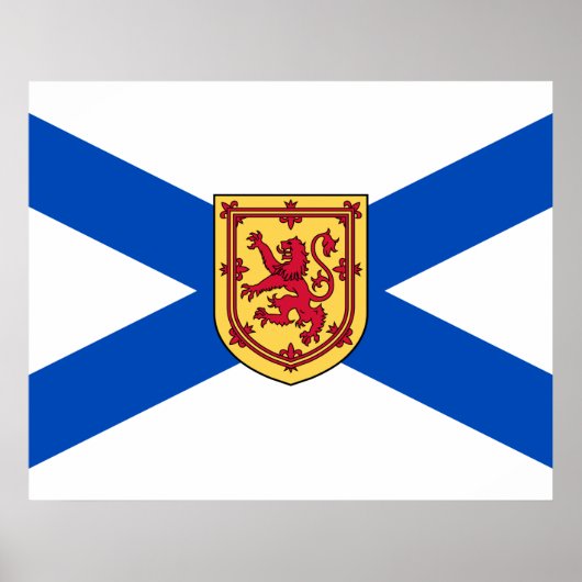 Vlag van Nova Scotia (Canadese provincie) Poster (Voorkant)