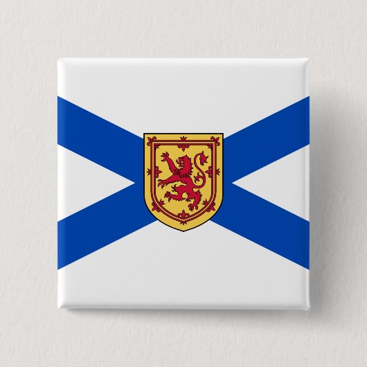 Vlag van Nova Scotia (Canadese provincie) Vierkante Button 5,1 Cm (Voorkant)
