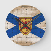 Vlag van Nova Scotia Ronde Klok (Voorkant)