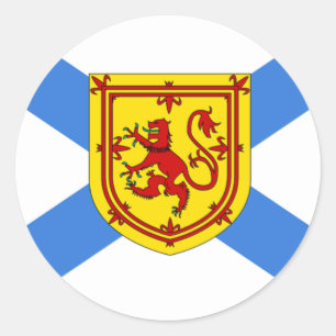 Vlag van Nova Scotia Ronde Sticker