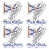 Vlag van Nova Scotia Sticker (Voorkant)