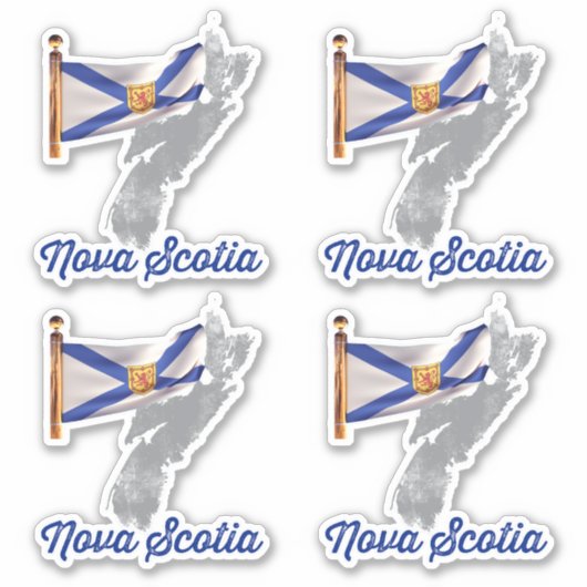 Vlag van Nova Scotia Sticker (Voorkant)