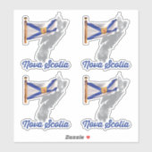 Vlag van Nova Scotia Sticker (Vel)