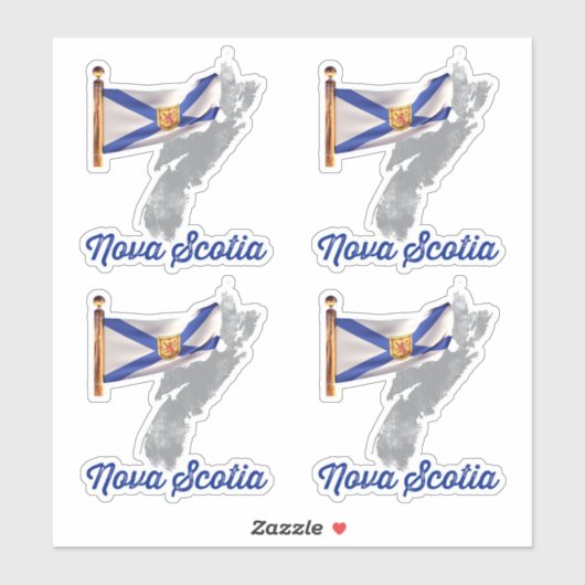 Vlag van Nova Scotia Sticker (Vel)