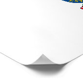 Vlag van Nuevo_Leon Poster (Hoek)