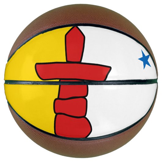 Vlag van Nunavut, Canada Mini Basketbal (Voorkant)