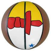 Vlag van Nunavut, Canada Mini Basketbal (Verticaal)