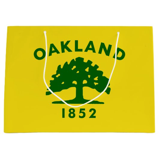 Vlag van Oakland, Californië Groot Cadeauzakje (Voorkant)