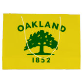 Vlag van Oakland, Californië Groot Cadeauzakje (Achterkant)