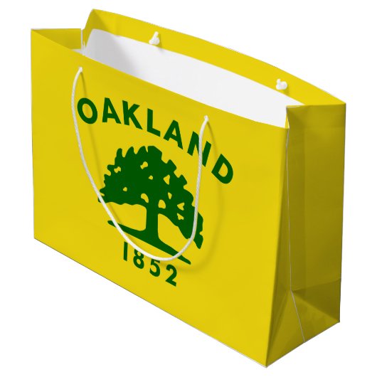 Vlag van Oakland, Californië Groot Cadeauzakje (Achterkant Gekanteld)