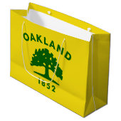 Vlag van Oakland, Californië Groot Cadeauzakje (Voorkant Gekanteld)