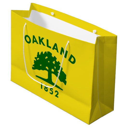 Vlag van Oakland, Californië Groot Cadeauzakje (Voorkant Gekanteld)