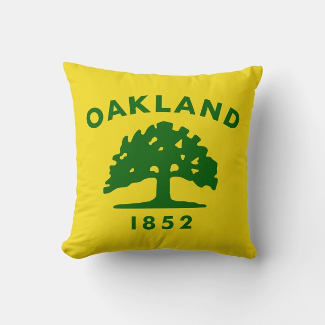 Vlag van Oakland, Californië Kussen (Voorkant)
