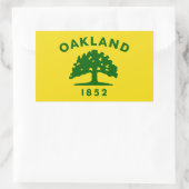Vlag van Oakland, Californië Rechthoekige Sticker (Tas)