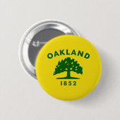 Vlag van Oakland, Californië Ronde Button 5,7 Cm (Voorkant /achterkant)