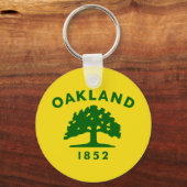 Vlag van Oakland, Californië Sleutelhanger (Voorkant)