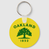 Vlag van Oakland, Californië Sleutelhanger (Achterkant)