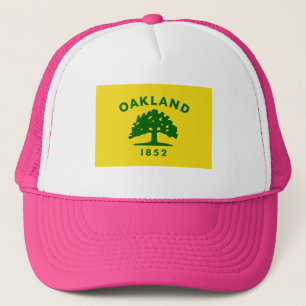 Vlag van Oakland, Californië Trucker Pet
