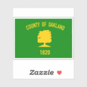 Vlag van Oakland County, Michigan Sticker (Vel)
