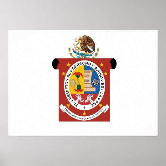 Vlag van Oaxaca Poster (Voorkant)
