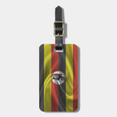 Vlag van Oeganda Bagagelabel (Voorkant verticaal)