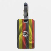 Vlag van Oeganda Bagagelabel (Achterkant verticaal)