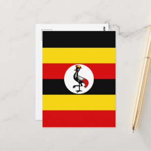 Vlag van Oeganda Briefkaart