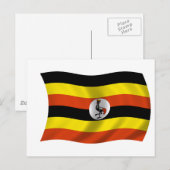 Vlag van Oeganda Briefkaart (Voorkant / Achterkant)