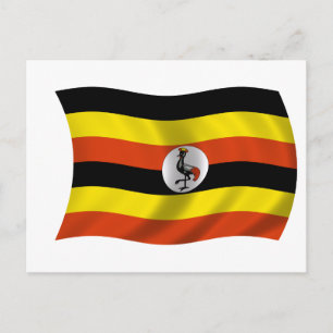 Vlag van Oeganda Briefkaart