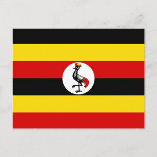 Vlag van Oeganda Briefkaart