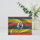 Vlag van Oeganda Briefkaart (Staand voorkant)