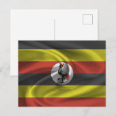 Vlag van Oeganda Briefkaart (Voorkant / Achterkant)