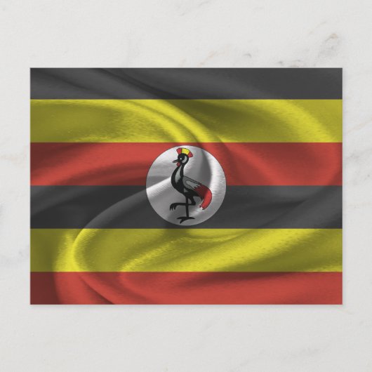 Vlag van Oeganda Briefkaart (Voorkant)
