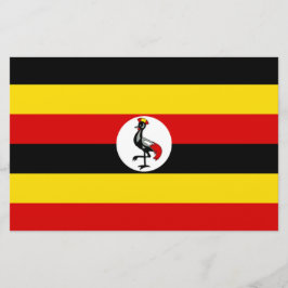 Vlag van Oeganda Briefpapier