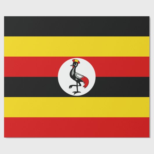 Vlag van Oeganda Cadeaupapier (Vlak)