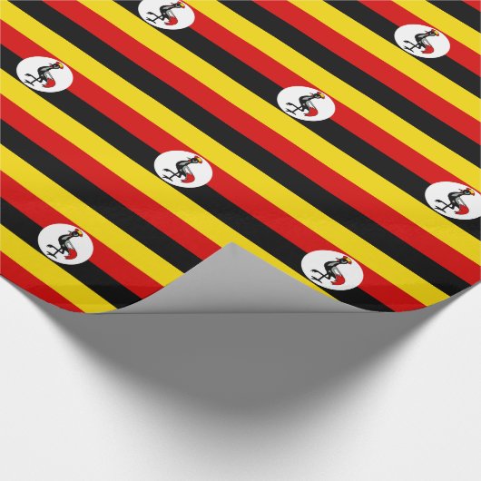 Vlag van Oeganda Cadeaupapier (Hoek)