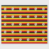 Vlag van Oeganda Cadeaupapier (Vlak)