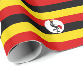 Vlag van Oeganda Cadeaupapier (Rol Hoek)