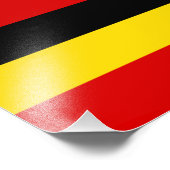 Vlag van Oeganda Foto Afdruk (Hoek)