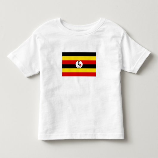 Vlag van Oeganda Kinder Shirts (Voorkant)
