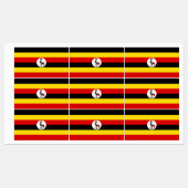 Vlag van Oeganda Labels (Vel)