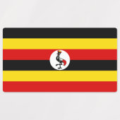 Vlag van Oeganda Labels (Design 1)